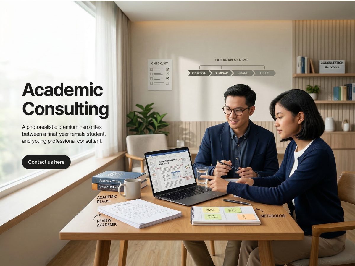 Konsultan mendampingi mahasiswa